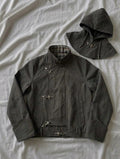 NOIR TOGGLE HOODED JACKET